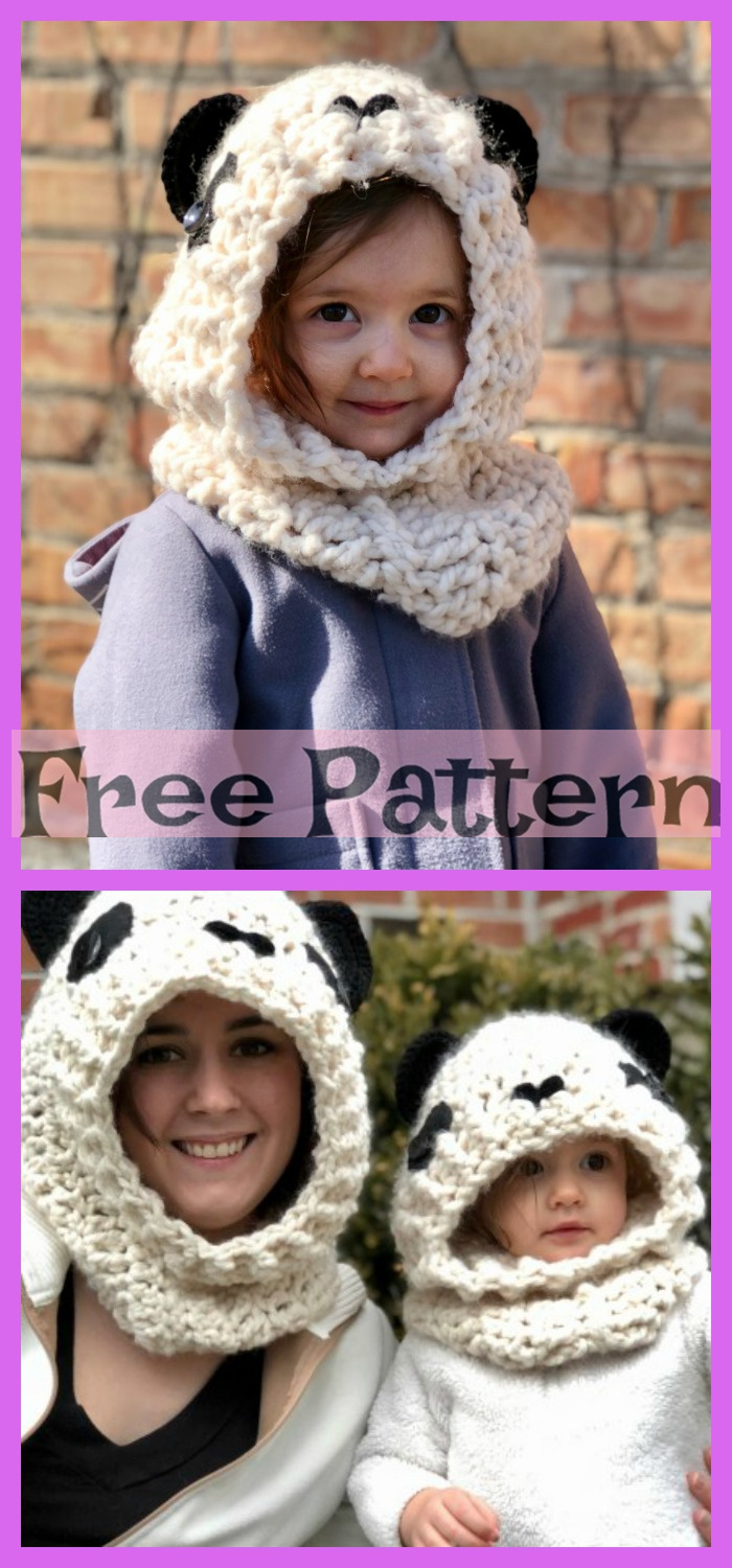 diy4ever-Crochet Hooded Cowl - Free Patterns