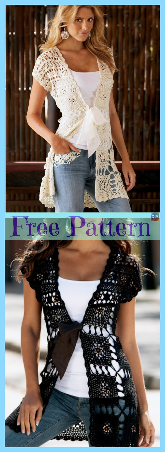 diy4ever-Crochet Lace Summer Tops - Free Patterns 