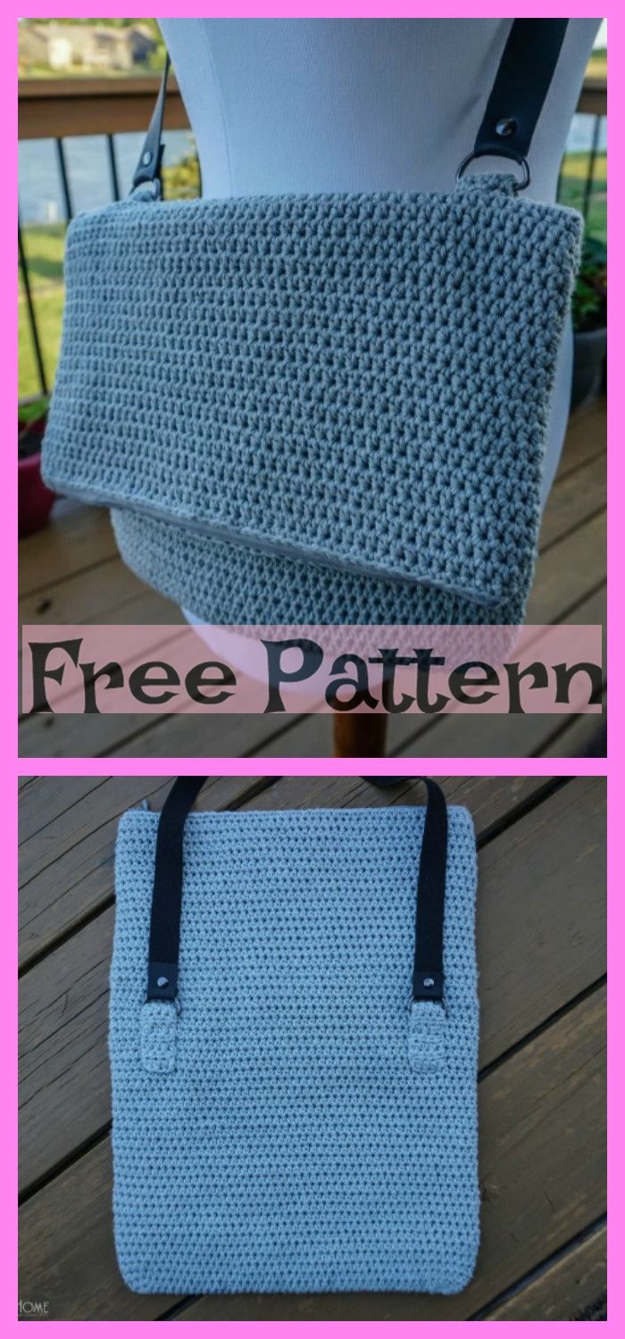 diy4ever -6 Crochet Cross Body Bag Free Patterns 