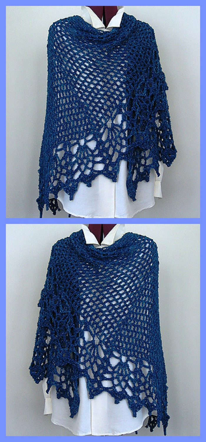 diy4ever-6 Pretty Crochet Pineapple Ponchos - Free Patterns 