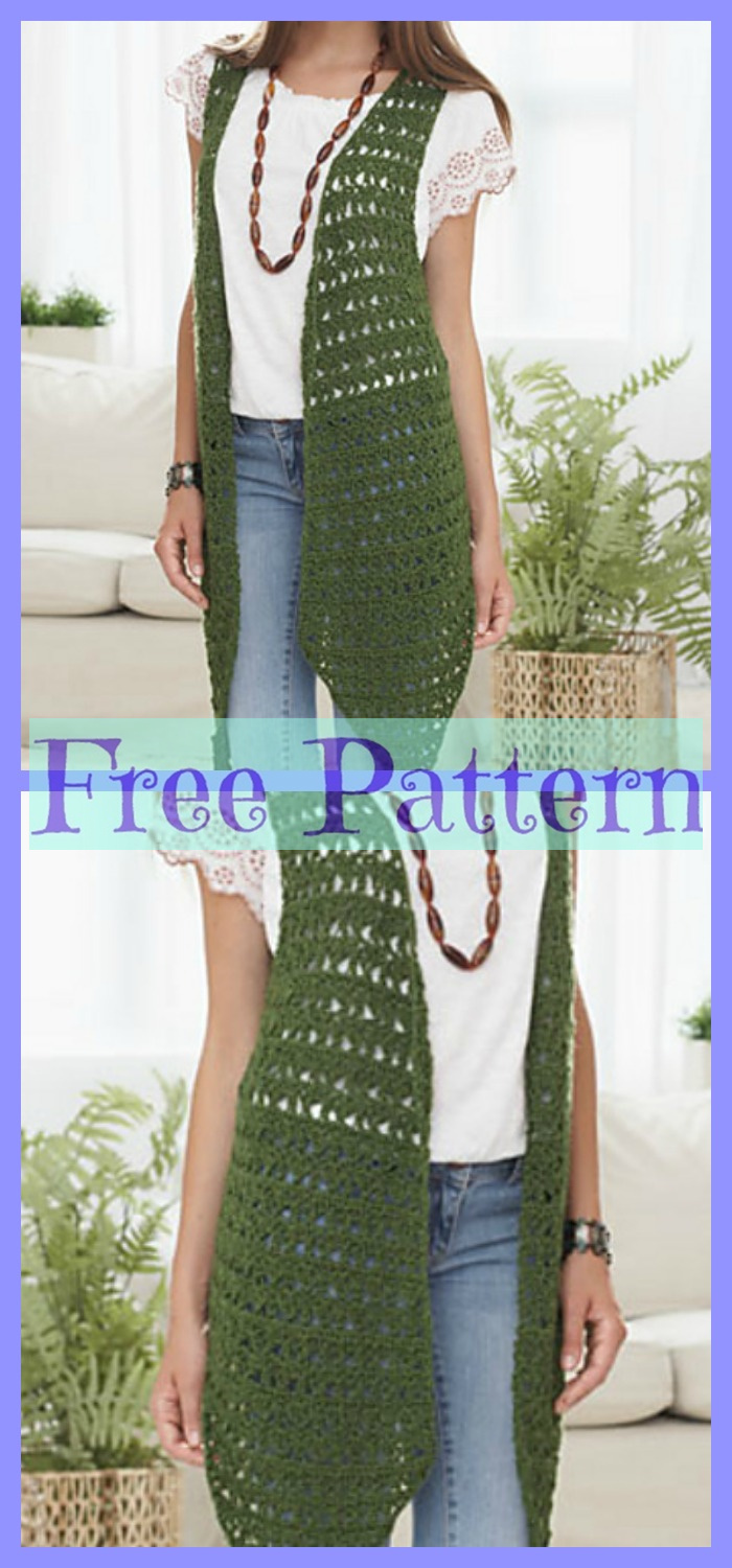 diy4ever-8 Crochet Lace Vests - Free Patterns 