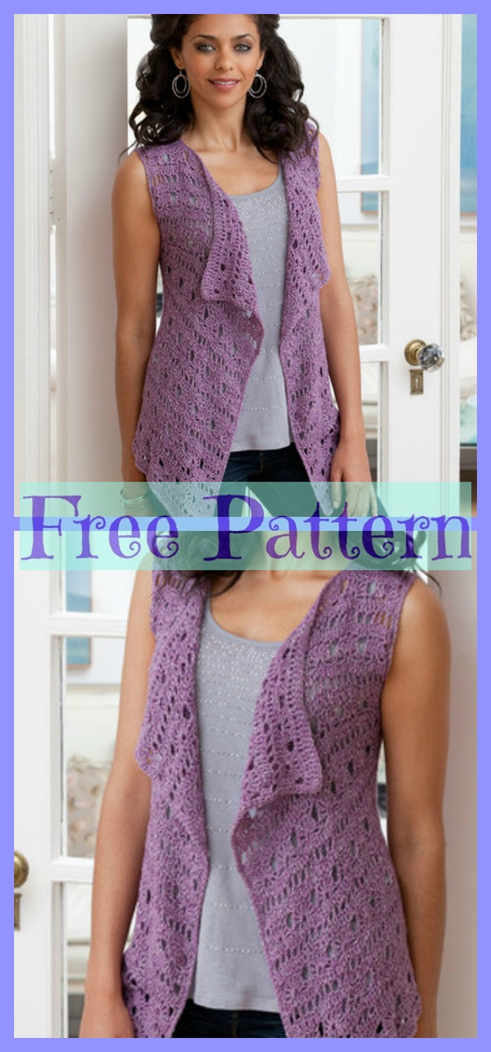diy4ever-8 Crochet Lace Vests - Free Patterns 