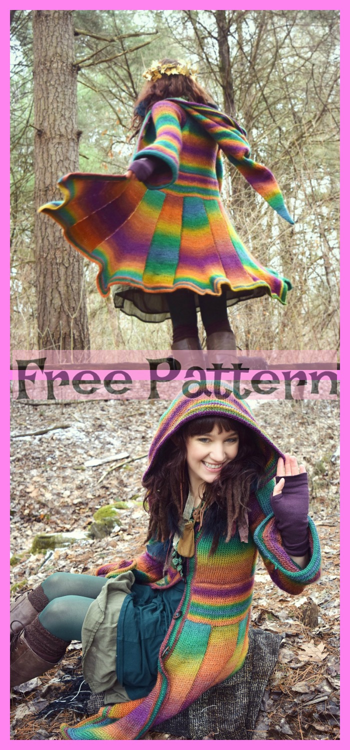 diy4ever-Crochet Elf Coat Free Pattern 